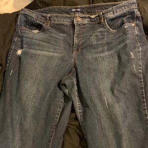 Distressed Jeans size 22W.  Bandolino